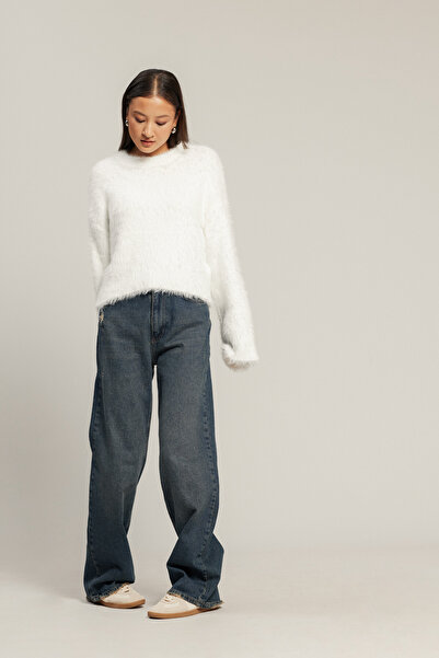 Nisan سترة متماسكة الرقبة الطاقم