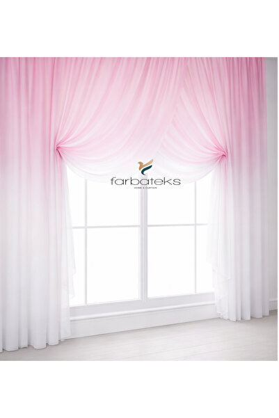 farbateks Pink Powder Color Changing from Top to Bottom Double-Breasted Model...