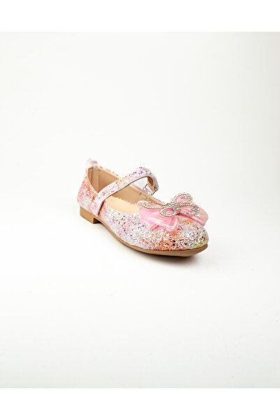 Minican 509 حذاء باليه وردي لامع للفتيات