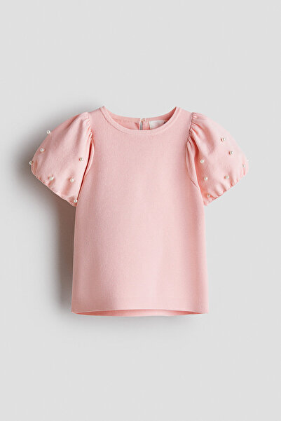 H&M Boncuk Detaylı İnce Triko Üst