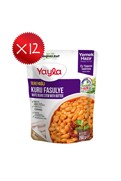 Yayla Yemek Hazır Tereyağlı Kuru Fasulye 250 gr x12