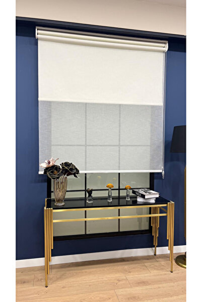 EYMENS HOME EYM4900 Çift Mekanizmalı Kırçıllı Tül ve %100 Blackout Işık Geçir...