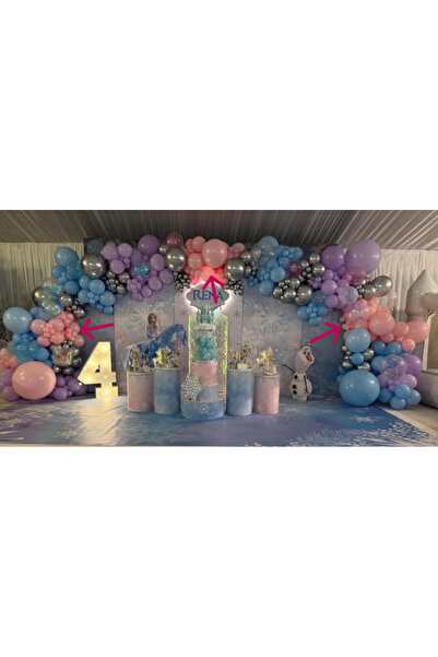 Kalisan MAKARON PEMBE 12 ADET BALON 12 İNÇ (30CM) balon zinciri hediyeli