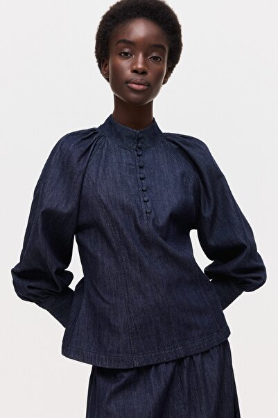 H&M Pamuklu Kot Bluz