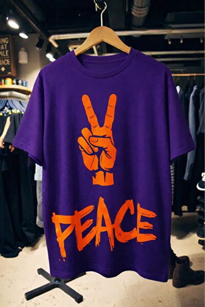 New Shine تي شيرت مطبوع عليه السلام للجنسين