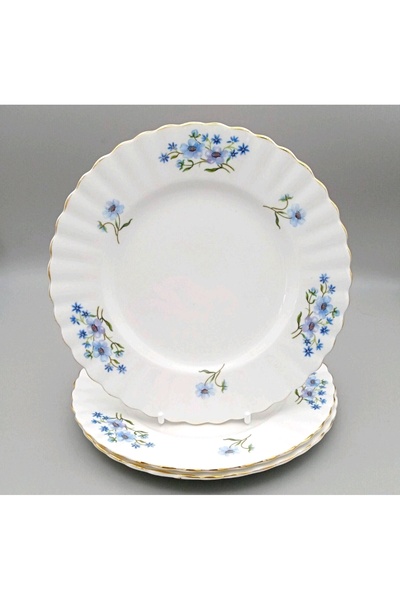 MyBalliStore Royal Albert Richmond-Blue Rock Antika Pasta Tabağı 3'lü Set 18 cm