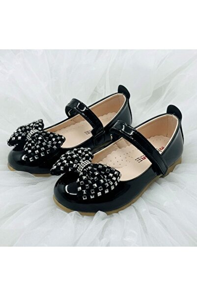 Guppy Kids Girl's Bow Detailed Orthopedic Sole Ballerinas