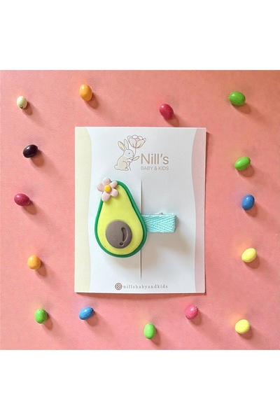 Nills Baby & Kids مشبك على شكل أفوكادو – أخضر فاتح
