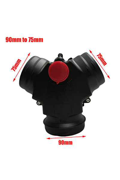 choice2 YFMST90-75 أنبوب قناة سخان هواء بقطر 75 مم وطول 115-200 سم + وصلة