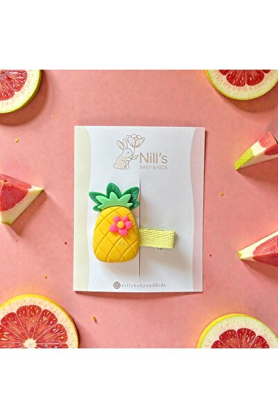Nills Baby & Kids مشبك على شكل أناناس – أصفر