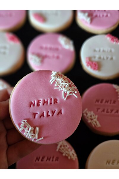 Mimosa Bakery İsimli Bebek Şeker Hamurlu Kurabiye-20 Adet