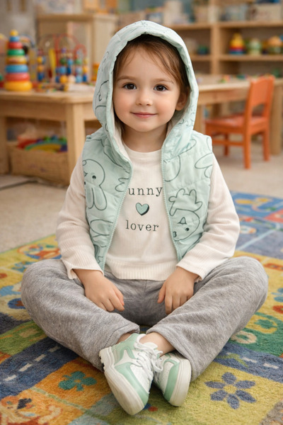 MelzBaby Kız Takım 3 iü Şişme Yelekli