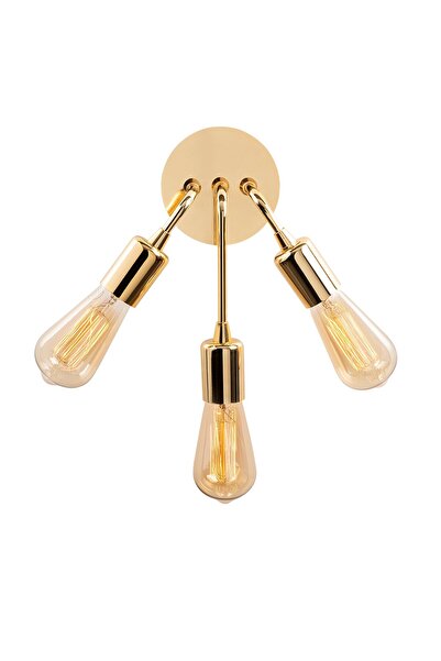 AmberLED Rustic 3-Piece Sconce with Metal Body Living Room Lighting E27 Compa...