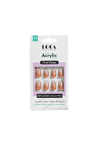loça أظافر أكريليك لوكا A6 - شكل بيضاوي أومبري