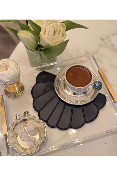 Matis Home Line Aura Black 2-Pack Coaster