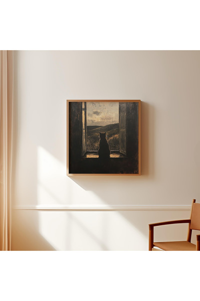 Tuba Decor Tablou pătrat cu rama din lemn