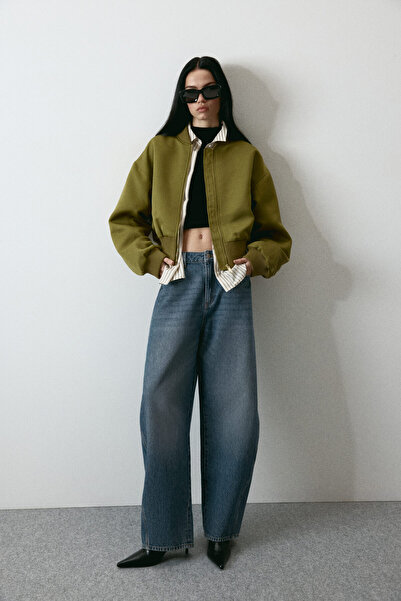 H&M Barrel Leg High Waist Jeans