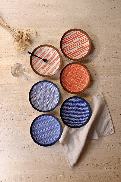 Güral Porselen Athens 6 Piece Pasta Plate Set 6886