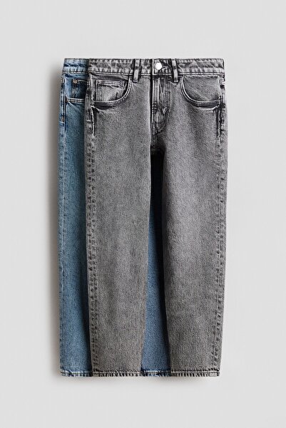 H&M 2'li Comfort Stretch Relaxed Fit Jeans