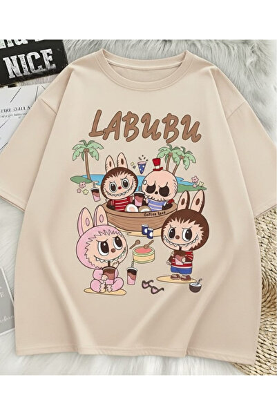 New Shine تي شيرت مطبوع للجنسين من لابوبو