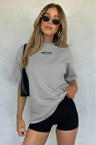 New Shine TRIOC UNISEX CU IMPRIMARE WHITE FOX