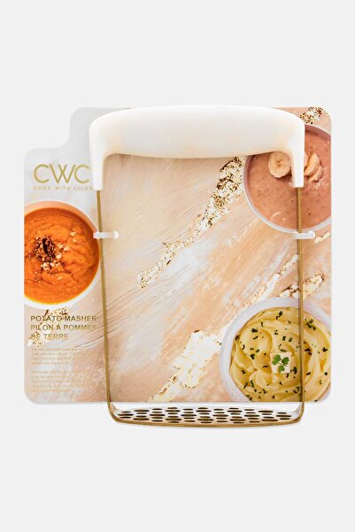 Cook With Color Stainless Steel Potato Masher, Gold