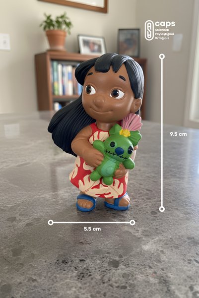 caps office Lilo & Stitch Themed Plaster Painting Set – 2 Figures, Paints and Brushes Included |   DIY Do-It-Yourself Set