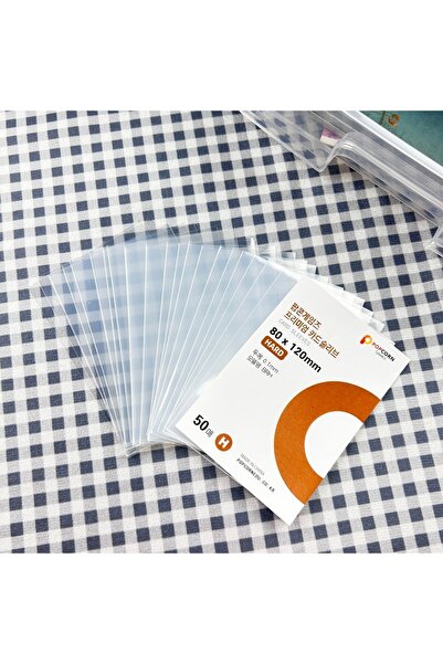Choice 50pcs-80x120mm 50Pcs Korea Card Sleeves HD Clear Kpop Idol Card Protec...