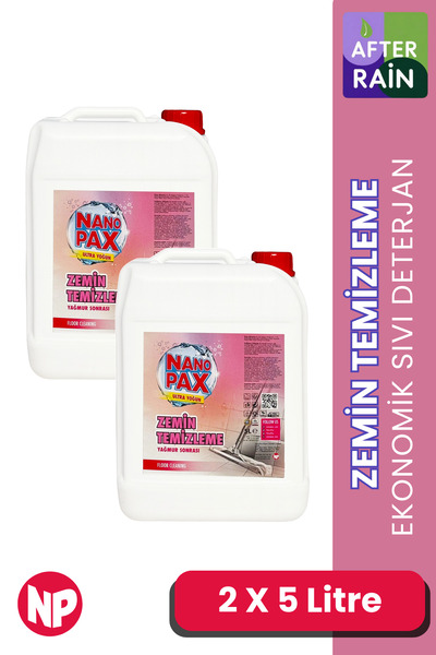 NanoPax 2x5 Litre (2 Adet) Konsantre Yüzey Temizleyici After Rain - Toplam 10...