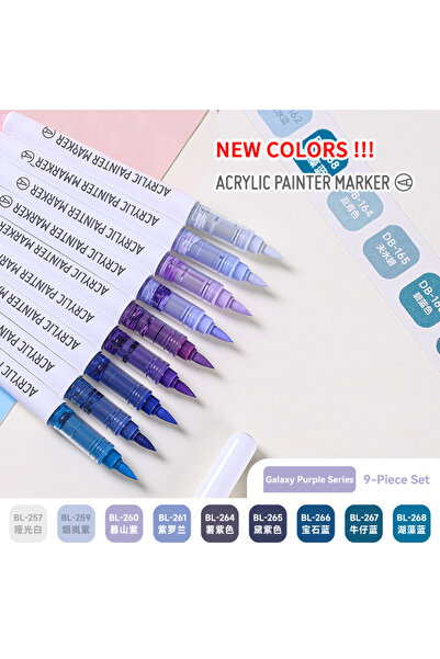 Choice Glaxy Purple 207Colors LANGUO Direct Liquid Acrylic Markers Soft Brush...
