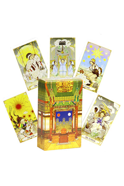 Choice Yellow 10.3*6cm Fantasy of Korea Tarot Deck 78 Pcs Tarot Cards Drawing...