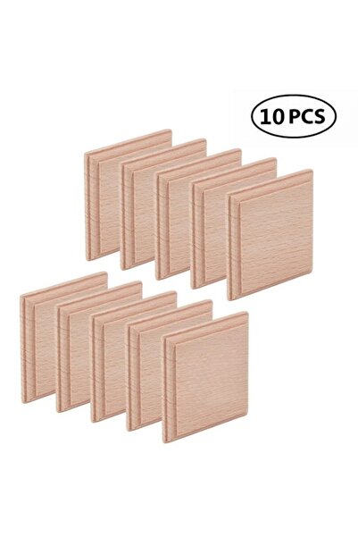 Choice 10pcs 10pcs 6cm Wood Plaques for Crafts Rectangular Wood Plaques Unfin...