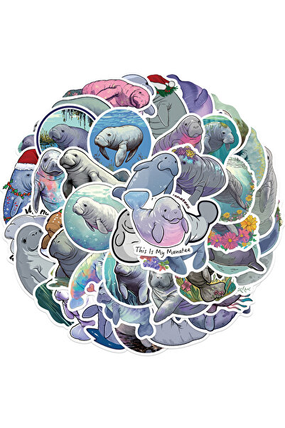 Choice ٥٠ قطعة من ملصقات حيوانات خروف البحر الكرتونية اللطيفة، يمكنك استخدامه...