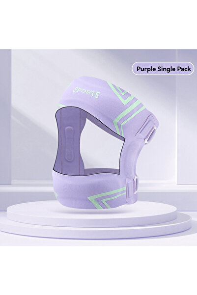 Choice حزام دعم الركبة GETINFIT أرجواني اللون، قطعة واحدة، مضاد للالتواء، لحم...