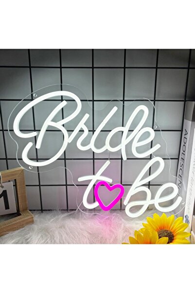 Slasa لافتة نيون "عروس المستقبل" - مصباح جداري LED مقاس 42 × 27 سم لتزيين حفل...