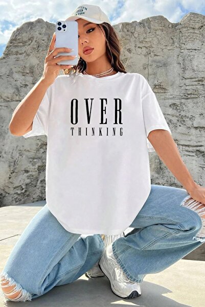 PERISENSE تي شيرت قطني ممشط كبير الحجم 100% قطن - تي شيرت صيفي مريح وفضفاض مط...