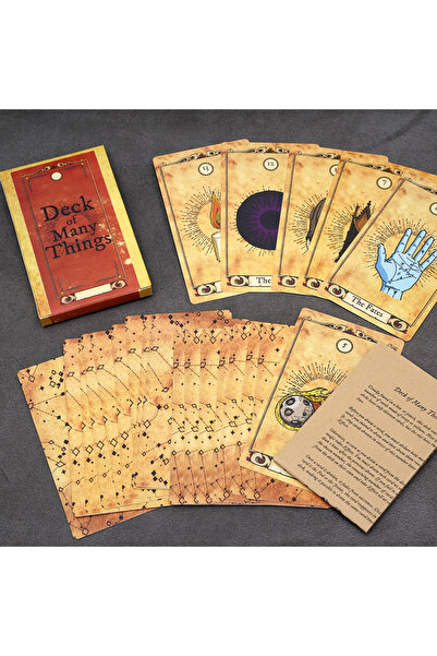 Choice Light Grey Deck of Many Things Card Game The Ultimate Tabletop Prop Fu...