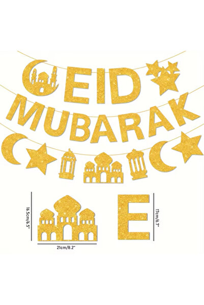 Choice F0547 EID Mubarak Banners EID Mubarak Decoration 2026 for Home Bunting...