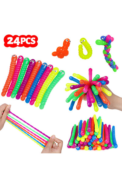 Choice1 24 قطعة من اليرقات الناعمة الملونة، هدايا لحفلات أعياد ميلاد الأطفال،...