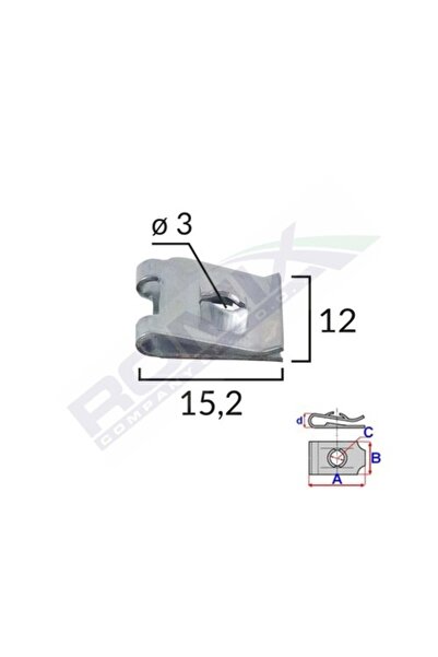ROMİX Clips Metalic Fixare Universal Set 25 Buc