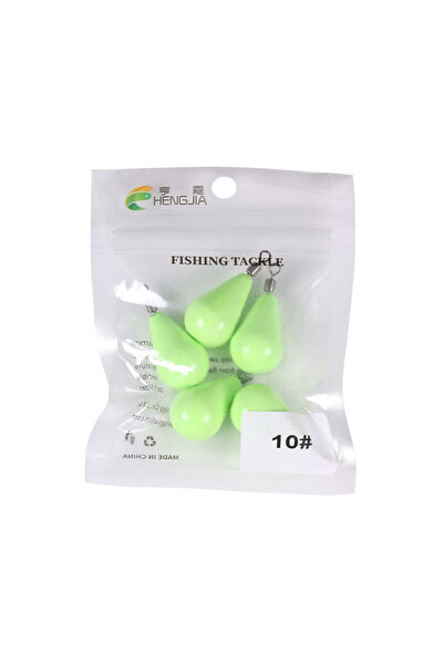 Choice 10-35 غرام - 5 قطع، ثقل رصاصي مضيء ليليًا بوزن 12-150 غرام، على شكل قط...