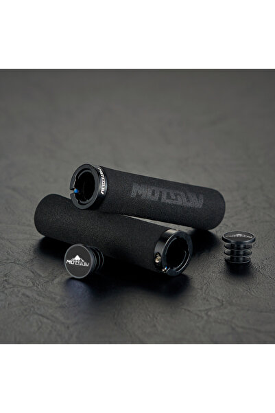 Choice Black Bike Handlebar Grips Single Lock on Bicycle Handle Bar Soft Non-...