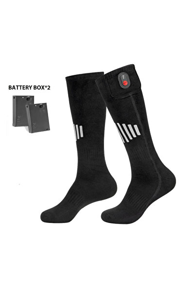 Choice S1Black-Heated-socks Winter Heated Socks Rechargeable Heating Socks wi...