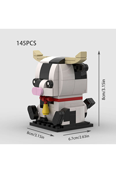 Choice M9518 Milk Dairy Cow MOC Cute Animal Building Blocks Bricks Head Dairy...