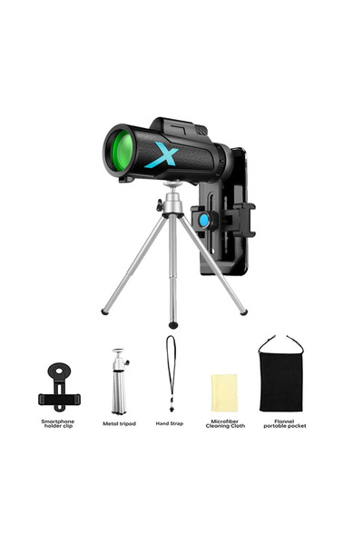 Choice Set 12x50 Portable Zoom HD 5000M Telescope Folding Long Distance Mini ...