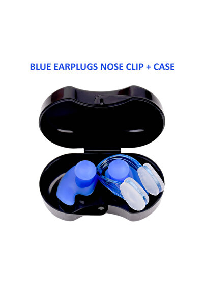 Choice طقم أزرق من سدادات الأذن المصنوعة من السيليكون المقاوم للماء، مزودة بم...