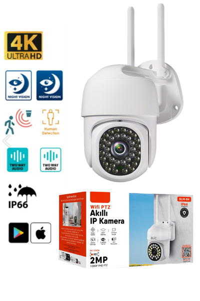 Sarftech 1080P 2MP Wifi IP66 Su Geçirmez Gece Görüşlü Hareket Sensörlü Yoosee...