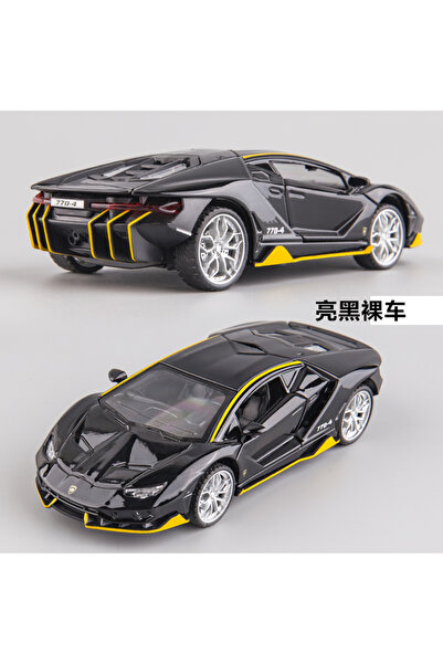 Choice سيارة رياضية سوداء بمقياس 1:32 LP770 مصنوعة من سبيكة معدنية، نموذج مصب...