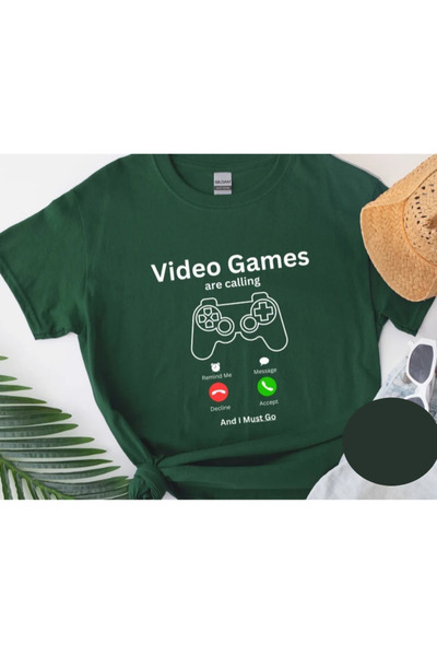 EYAX MODA Μπλουζάκι UNISEX με στάμπα βιντεοπαιχνιδιών και λαιμόκοψη ποδηλάτου