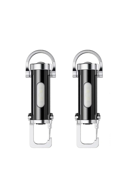 Choice 2 قطعة من مصابيح يدوية صغيرة قابلة لإعادة الشحن بسلسلة مفاتيح 800 لومن...